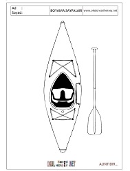 Kürek boyama sayfaları